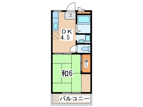 サンライフ麻溝台の物件間取画像